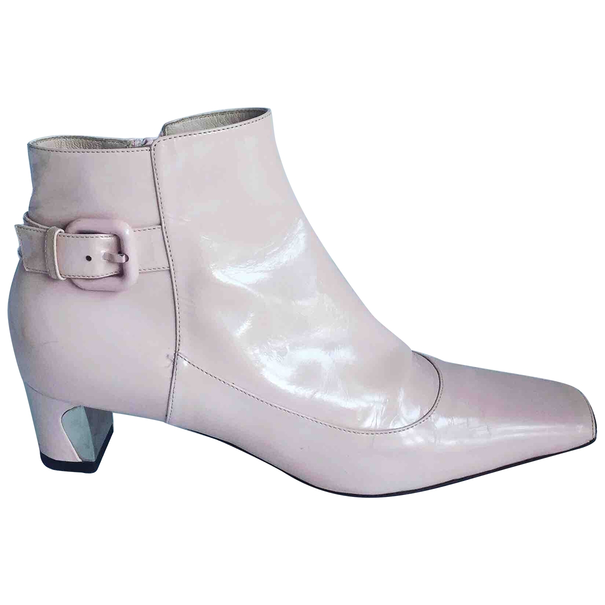 Patent leather boots Louis Vuitton Pink 